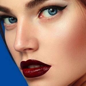 Burgundy lip color